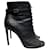 SAINT LAURENT  Ankle boots T.eu 40 leather Black  ref.1155109