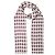 Thomas Wylde Foulard long violet avec imprimé têtes de mort - vue 4