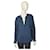 Zadig & Voltaire Tine JacDeluxe Blusa túnica de seda jacquard azul - Tamanho M  ref.1155283