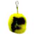 Fendi Pompon charm Yellow Fur  ref.1155615