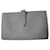 Céline CELINE Large wallet in new grained calf leather Grey  ref.1155694
