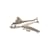 Broche de avião Krizia Prata Metal  ref.1155755