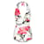 Dolce & Gabbana Bañador con cuello halter y estampado floral fruncido Blanco Sintético  ref.1155785