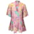 Etro Rose Multi 2022 Mini-robe en coton imprimé cachemire  ref.1155793