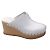 Hermès Hermes Muli di terra in pelle bianca / zoccoli Bianco - vista 2