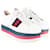 Gucci Zapatillas blancas con plataforma web Peggy Blanco Cuero  ref.1155815