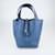 Hermès Lucchetto Picotin di struzzo blu Roi 18 bag Pelle  ref.1155828