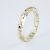 Louis Vuitton Bracciale rigido con monogramma color oro in resina trasparente D'oro - vista 3