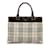 Brown Burberry House Check Tote Leather  ref.1155900