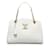 Bolso tote blanco con cadena ondulada de Louis Vuitton Cuero  ref.1155912