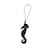 Hermès Black Hermes Milo Seahorse So Black Bag Charm Leather  ref.1156001