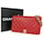 Chanel Full Flap Rot Leder  ref.1156342
