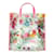 Gucci Vinyl Floral Print Tote Bag 548713 Pink Plastic  ref.1156727