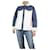 Autre Marque Veste sherpa en jean blanc et bleu - taille S Polyester  ref.1156832