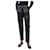 Anine Bing Pantalón negro elástico de piel sintética - talla XS Poliéster  ref.1156837