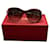 Cartier occhiali da sole Rosso Silver hardware Argento Plastica  ref.1156961