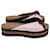 Espadrillas Fendi Zucca con plateau con logo FF in raso multicolore  ref.1157129