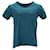 Balmain Logo T-shirt in Green Cotton  ref.1157154