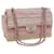 CHANEL Bolsa de Ombro com Corrente Matelassê Couro Rosa CC Auth 59323UMA  ref.1157680