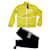 Armani Exchange Men Coats Outerwear Black Yellow Polyester  ref.1157903