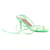 Amina Muaddi Zapatos sandalias de cuero. Verde  ref.1157981