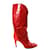 Givenchy Leather cowboy boots Red  ref.1158316