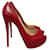 CHRISTIAN LOUBOUTIN  Heels T.eu 41 leather Red  ref.1158357