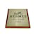 Hermès Hermes Vintage Art de la Table Estante de madera Hablador Placa cuadrada Dorado  ref.1158468