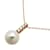 & Other Stories 18K Pearl Diamond Necklace White Metal Gold  ref.1158500