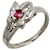 & Other Stories Platinum Ruby Diamond Ring Silvery Metal  ref.1158509