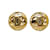 Pendientes de clip Chanel Gold CC Dorado Metal Chapado en oro  ref.1158932