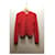 Gucci Mädchen Mäntel Oberbekleidung Rot Wolle  ref.1159000