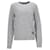 Tommy Hilfiger Womens Logo Embroidery Crew Neck Jumper in Grey Nylon  ref.1159046