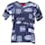 Tommy Hilfiger Camiseta feminina com estampa de logotipo de algodão Azul  ref.1159049