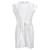 Tommy Hilfiger Womens Waist Tie Dress in Ecru Cotton White Cream  ref.1159053