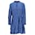 Tommy Hilfiger Robe coupe classique pour femme Viscose Fibre de cellulose Bleu  ref.1159054
