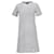 Vestido feminino Tommy Hilfiger listrado regular fit em poliéster branco  ref.1159060