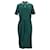 Vestido polo feminino Tommy Hilfiger de algodão elástico em algodão verde  ref.1159062