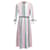 Tommy Hilfiger Womens Pleated Stripe Dress in Multicolor Polyester Multiple colors  ref.1159093