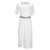Vestido polo feminino Tommy Hilfiger com cinto em algodão branco  ref.1159099