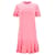 Tommy Hilfiger Womens Ruffled Hem T Shirt Dress in pink Viscose Cellulose fibre  ref.1159107