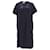 Tommy Hilfiger Womens Mesh Jumper Dress in Navy Blue Cotton  ref.1159115
