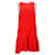 Vestido Tommy Hilfiger de corte regular sin mangas para mujer en viscosa roja Fibra de celulosa  ref.1159122