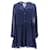 Vestido Tommy Hilfiger de corte A transparente con gradas para mujer en poliéster azul  ref.1159151
