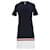 Tommy Hilfiger Womens Colour Blocked Crew Neck Dress in Navy Blue Cotton  ref.1159157