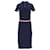 Tommy Hilfiger Robe coupe classique pour femme en coton bleu marine  ref.1159159