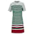Tommy Hilfiger Vestido con cuello redondo y bloques de color para mujer en algodón multicolor  ref.1159160
