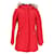 Tommy Hilfiger Womens Padded Slim Fit Jacket Red Cotton  ref.1159187