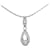 Dior Rhinestone Pendant Necklace Silvery Metal  ref.1159209