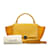 Céline Leather & Suede Trapeze Handbag Yellow Pony-style calfskin  ref.1159210